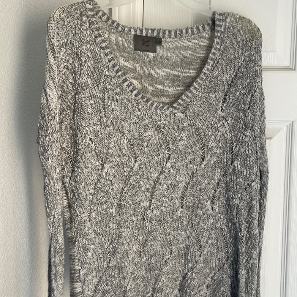 Cozy Gray Merle sweater